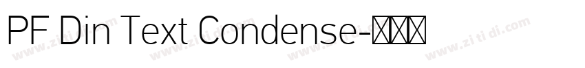 PF Din Text Condense字体转换